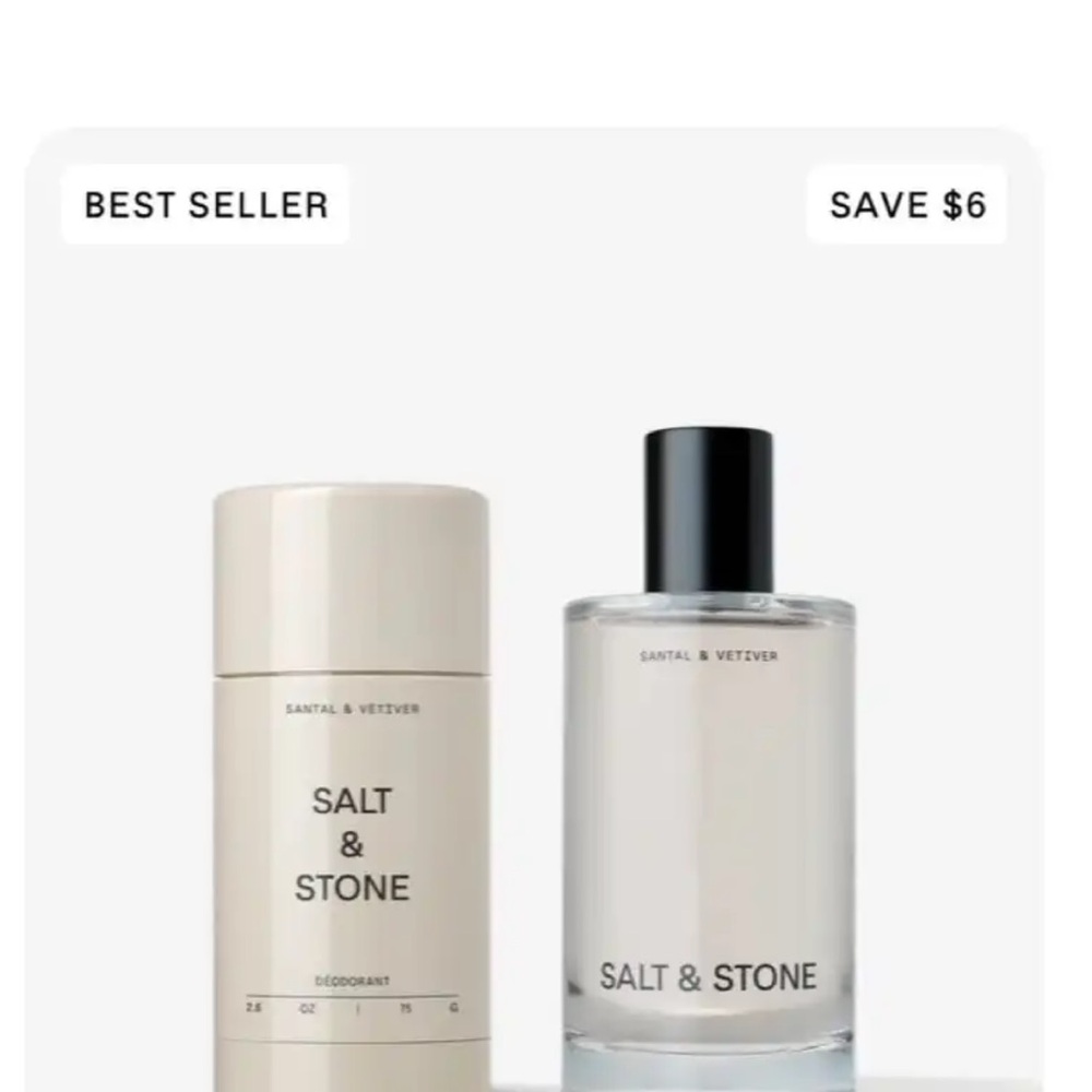 Salt & Stone Deodorant and Fragrance Set